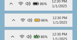 Windows 11 is getting colorful new battery icons that are easier to understand at a glance