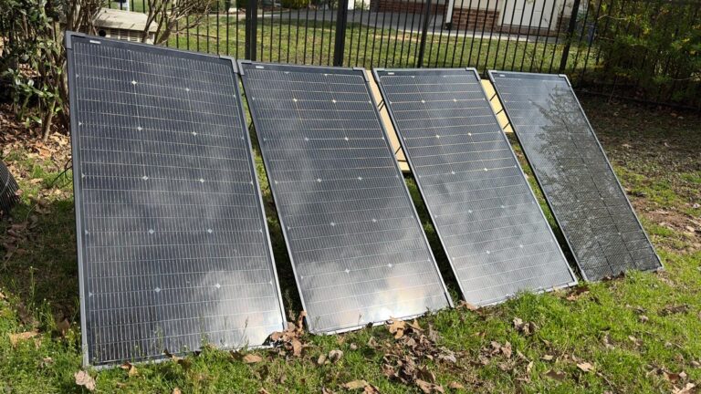 I saved $30 a month by using these portable solar panels in my backyard