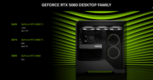 Nvidia’s RTX 5060 Ti arrives on April 16th starting at $379