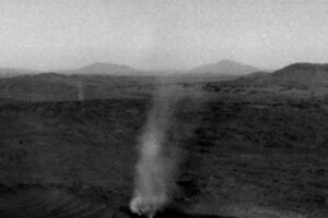NASA’s Mars Rover Captures a Giant Dust Devil Swallowing Its Friend