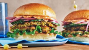 Green Falafel Smash Burgers Recipe