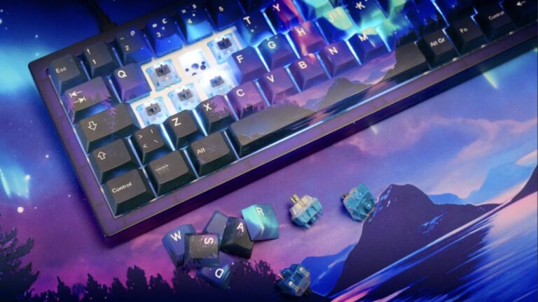 Cherry’s new limited edition MX Northern Lights Switch Kit sounds like the perfect fit for cozy gamers