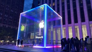 Apple Shoppers Are Panic-Buying iPhones as Tariffs Hit, Report Says