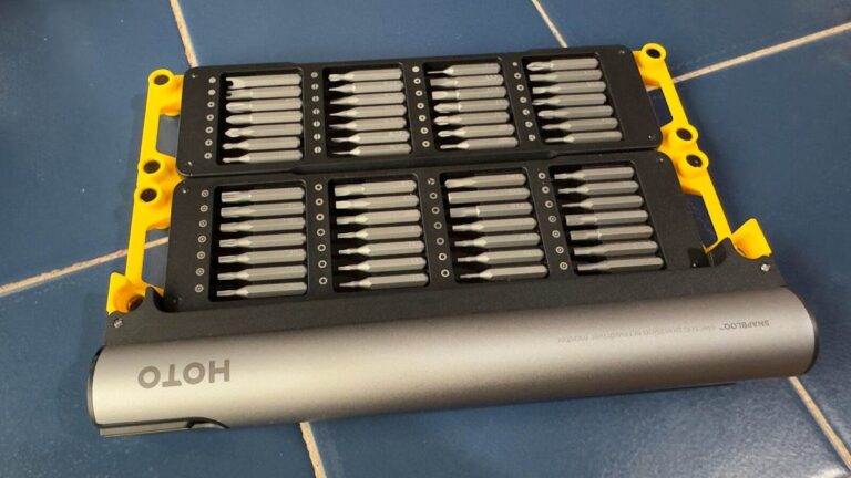 These stackable toolkits have a compact design that looks great in my workshop