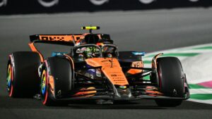 Saudi Arabian GP: Lando Norris fastest from Oscar Piastri and Max Verstappen after Yuki Tsunoda crashes his Red Bull | F1 News